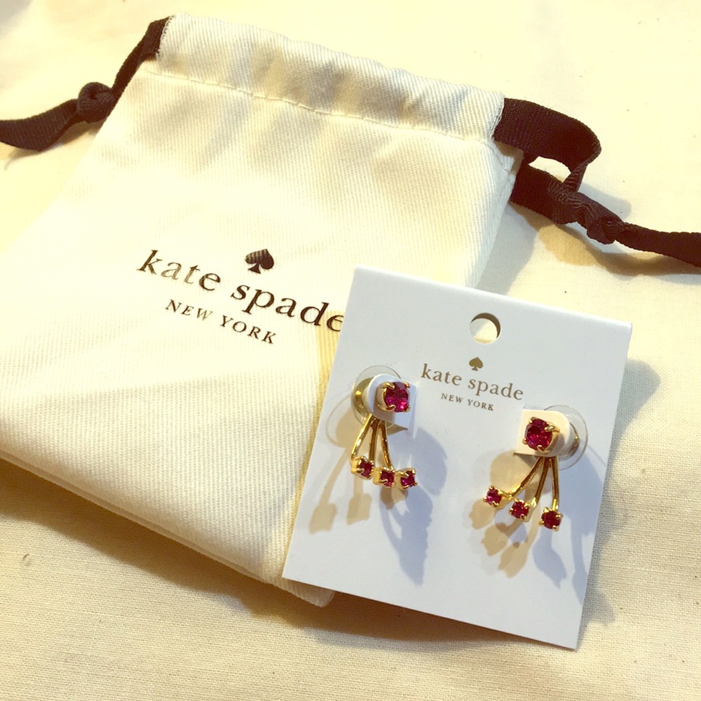 Kate Spade Dainty Sparklers jacket earrings
